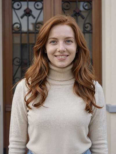 Kateryna, 25, Ukrainian woman from Lviv with auburn hair on dating platform