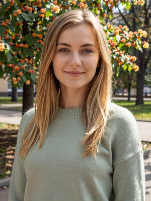 Oksana, 29, Ukrainian woman from Kyiv with blonde hair and blue eyes on dating site