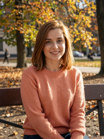 Magdalena, 26, Polish woman from Krakow with chestnut hair on dating platform