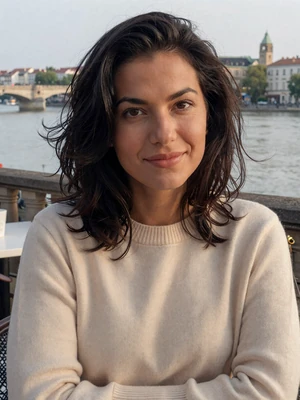 Eszter, 31, Hungarian woman from Budapest with dark wavy hair seeking serious relationship