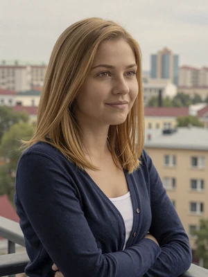 Oksana, 32, Ukrainian woman from Kyiv with honey-blonde hair available for online dating