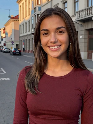 Viktoria, 27, Ukrainian woman from Kyiv with dark brown hair on international dating platform seeking American men