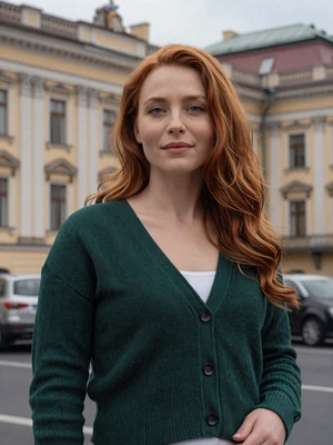 Darya, 30, Russian woman from Saint Petersburg with copper-red hair seeking meaningful relationship with American man