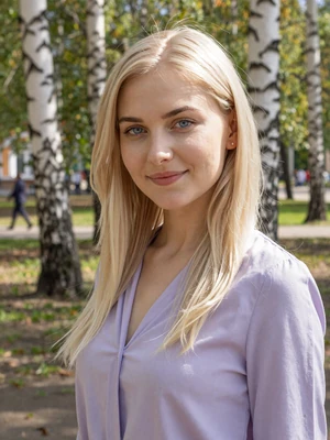 Veronika, 25, Russian woman from Moscow with platinum blonde hair on slavic dating site