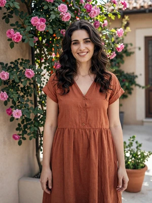 Milena, 26, Bulgarian woman from Sofia with dark wavy hair seeking American partner