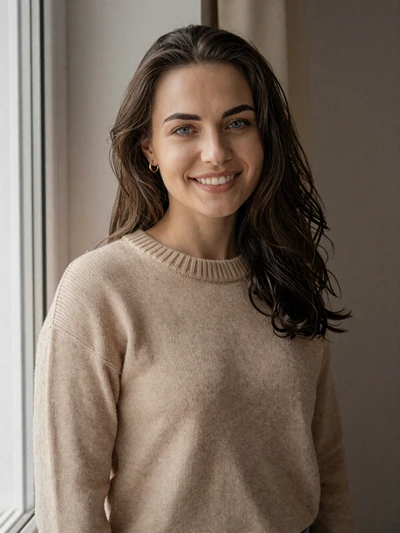 Alena, 30, Belarusian woman from Baranovichi with dark brown hair on dating platform